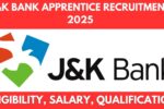 J&K Bank Apprentice Recruitment 2025