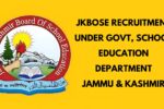 JKBOSE Recruitment Jammu Kashmir Govt.