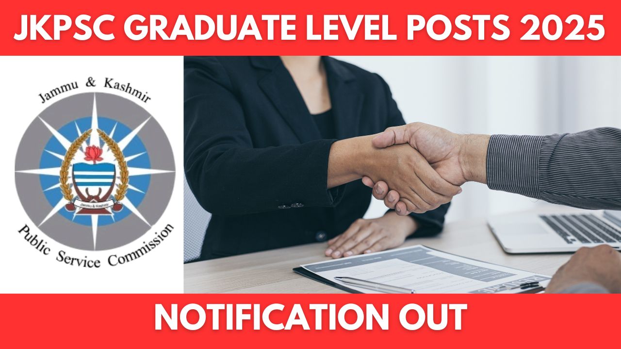 JKPSC Graduate Level Posts 2025