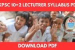 LECTURER SYLLABUS