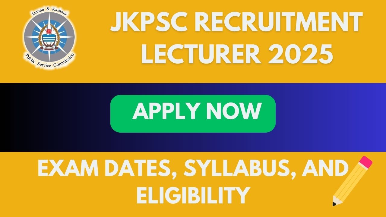 JKPSC Recruitment Lecturer 2025