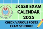 JKSSB Exam Calendar 2025