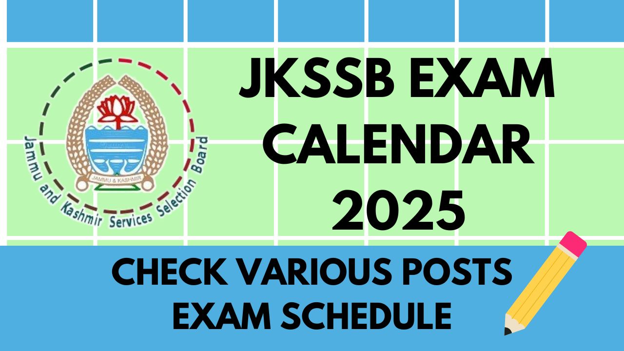 JKSSB Exam Calendar 2025