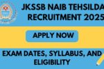 JKSSB Naib Tehsildar 2025