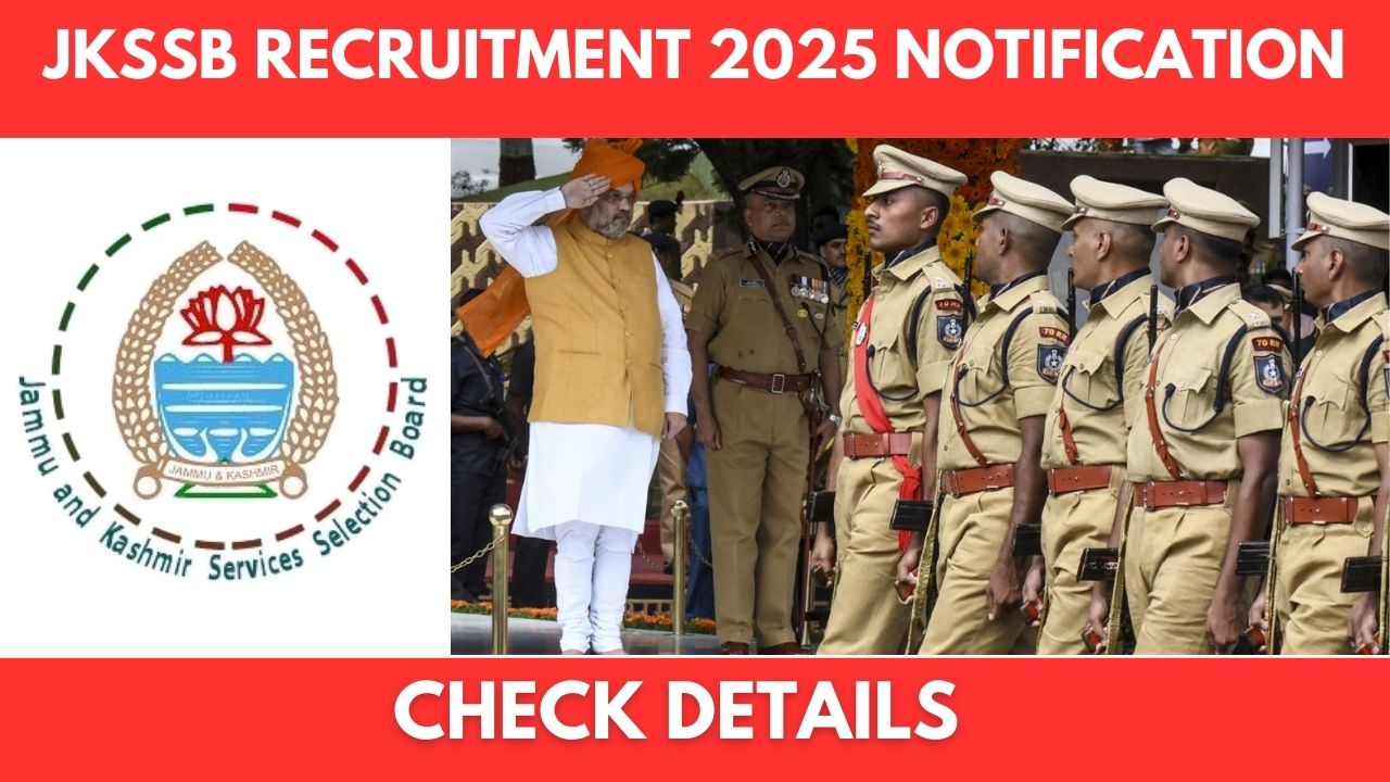 JKSSB Recruitment 2025 notification