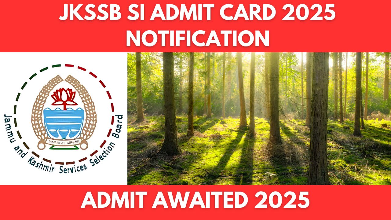 JKSSB SI Admit Card 2025