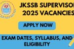 JKSSB Supervisor 2025