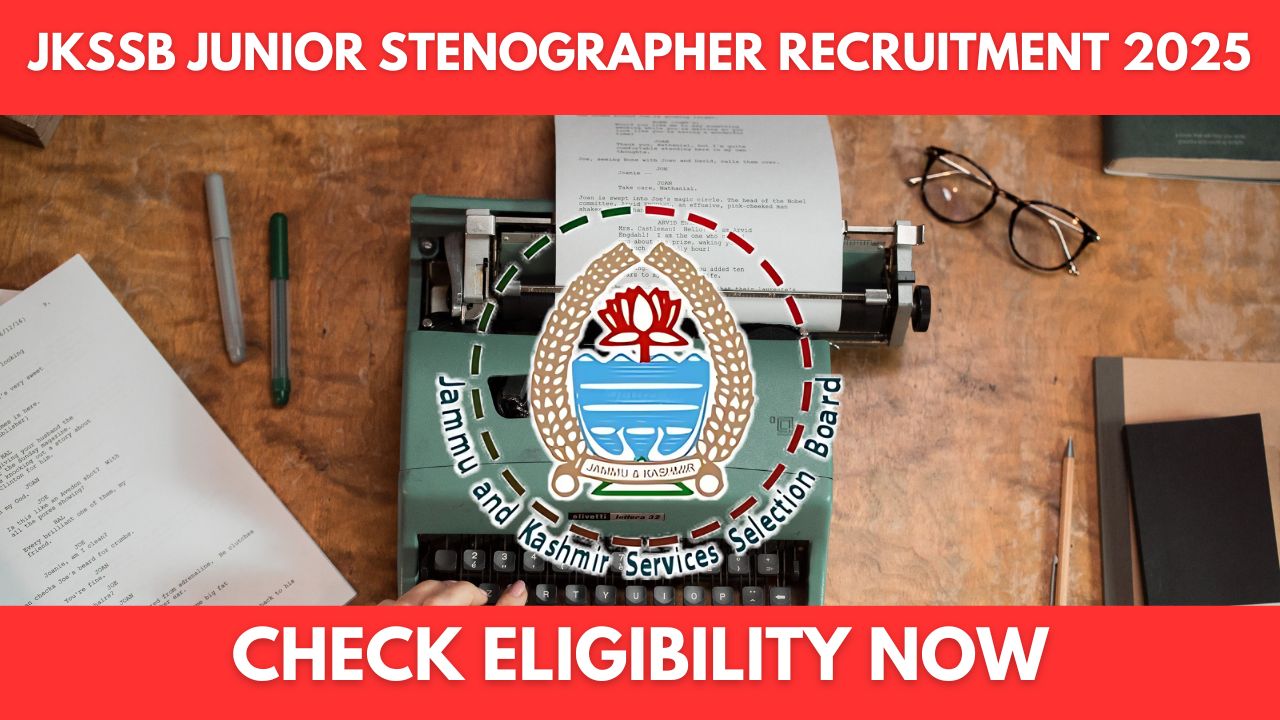 JKSSB Junior Stenographer Recruitment 2025